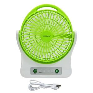 Weidasi Rechargeable Emergency Fan with Light -202 10.5"
